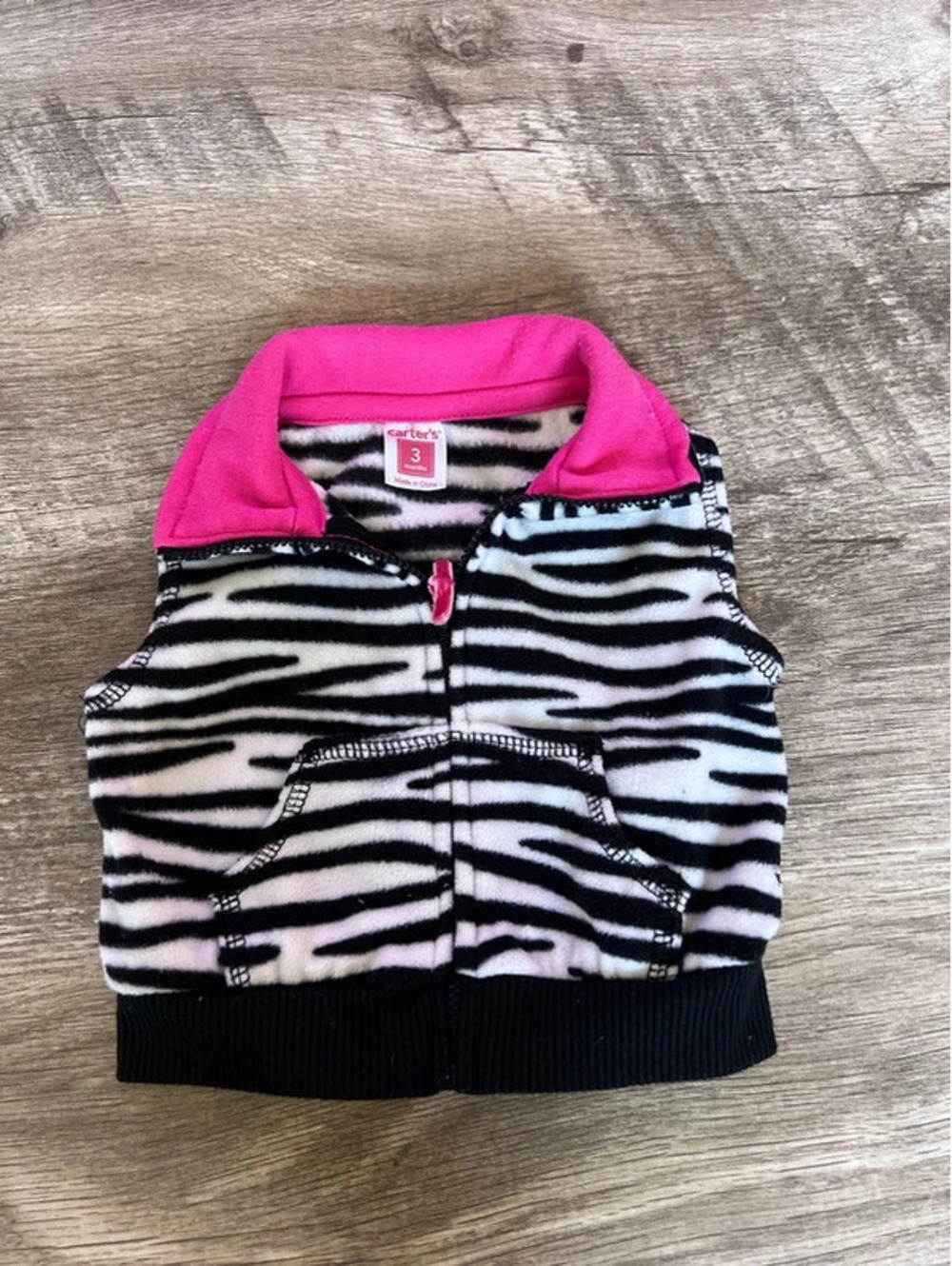Carters 3M Zip Up Vest